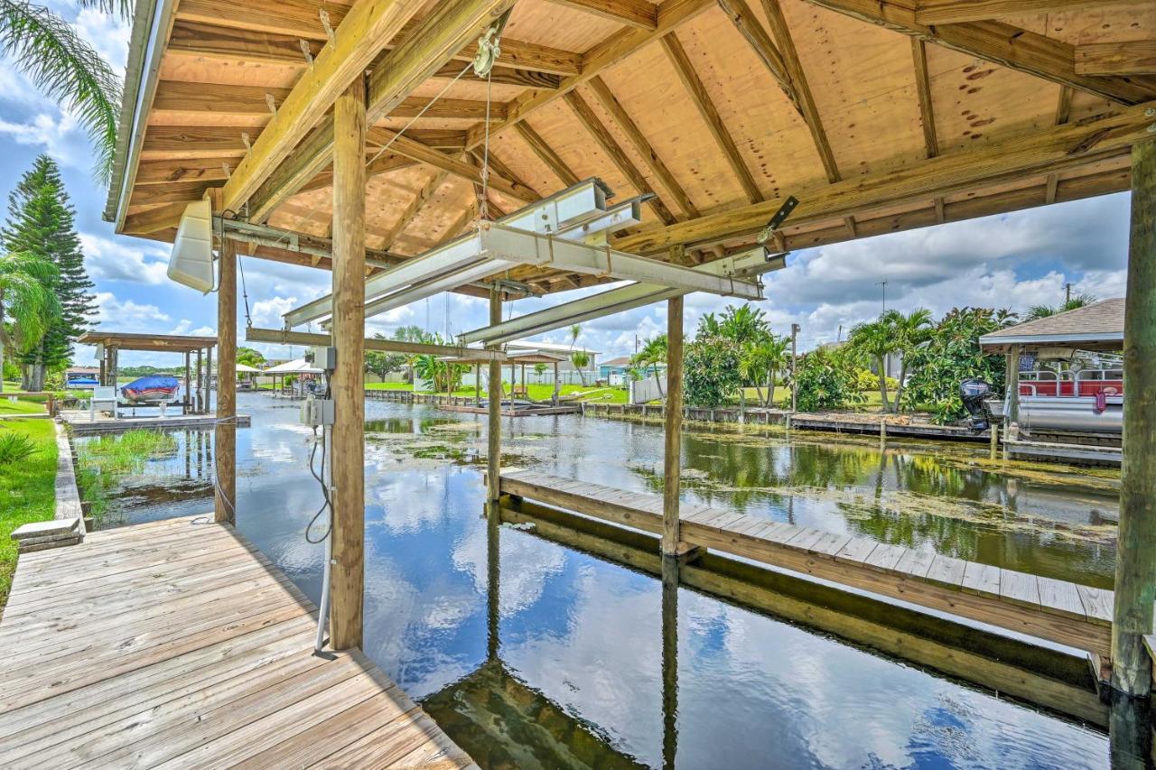 Waterfront Lake Placid Escape With Dock And Lanai Villa Exterior photo